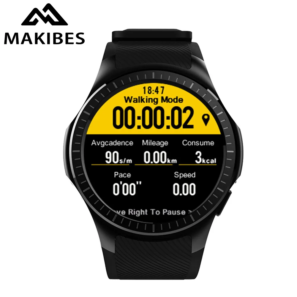 

Makibes G05 Pro GPS Sports Watch Bluetooth Smart Watch Multiple Sports Heart Rate Blood Pressure Monitor Answer Call Camera SIM