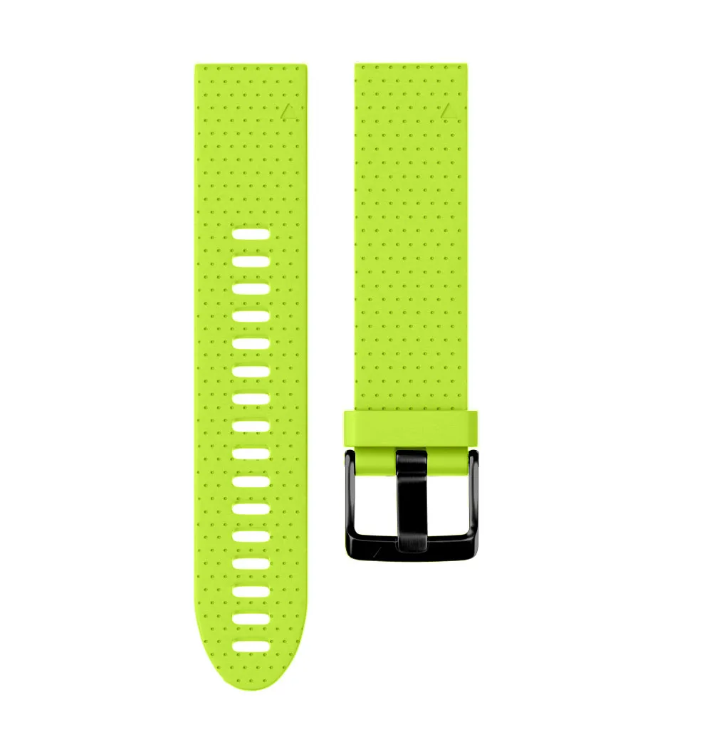 Новинка, сменные Смарт-часы из мягкого силикона, быстросъемный, легко прилегающий браслет, ремешок для часов Garmin Fenix 5S Plus - Цвет: Green