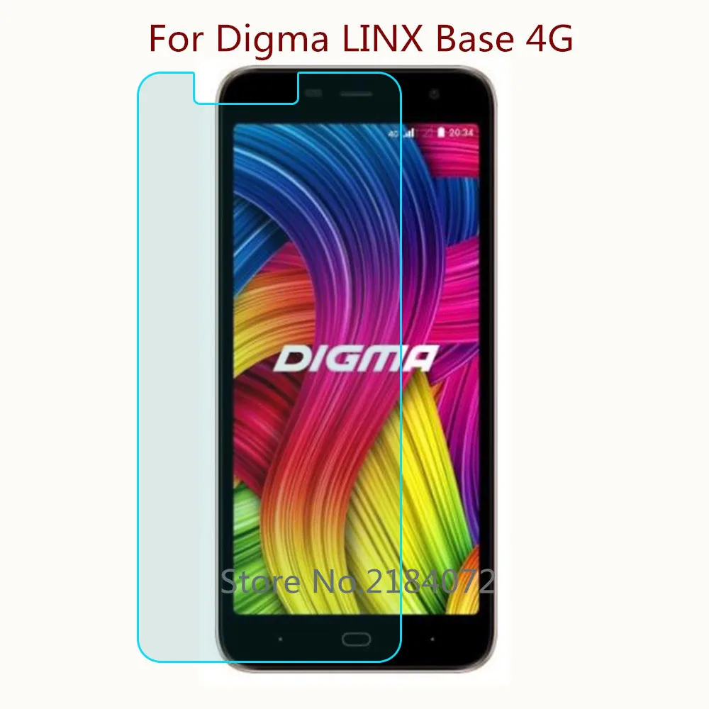 

9H 2.5D Screen Protector Glass Phone For Digma LINX Base 4G Phone Tempered Glass SmartPhone Front Film Protective Screen