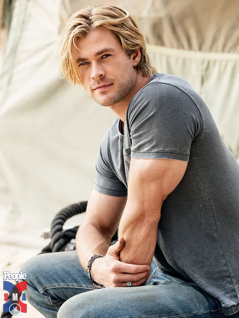 Home Decor Chris Hemsworth Actor Star-Silk Art Poster Wall Sicker Decoration Gift