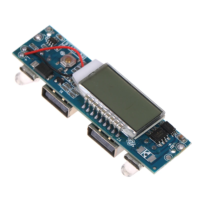 

High Quality 18650 Lithium Battery Usb Charger 3.7v To 5v 2a All-in-one Lcd Boost Module 1 USB 5V discharge
