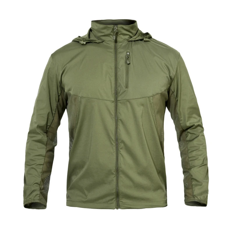 

Tactical Sunscreen jacket Men's Thin Military Jackets Summer Elastic Breathable Waterproof Camouflage Army Jackets Coats