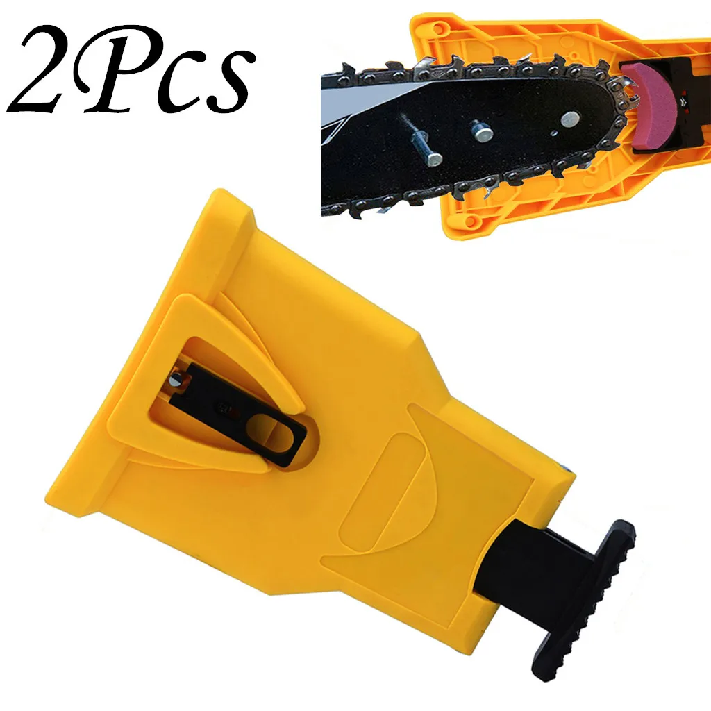 

2PC Unique Proprietary Saw Chain Sharpening Tool Fast Sharpen Their Chain On The Job High Quality 21*14*3cm Sharpening Unit