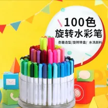 100 цвет s нетоксичные акварельные ручки цветной рисунок ручка комплект, принадлежности для живописи детей живопись подарок на день рождения школьный студенческий приз