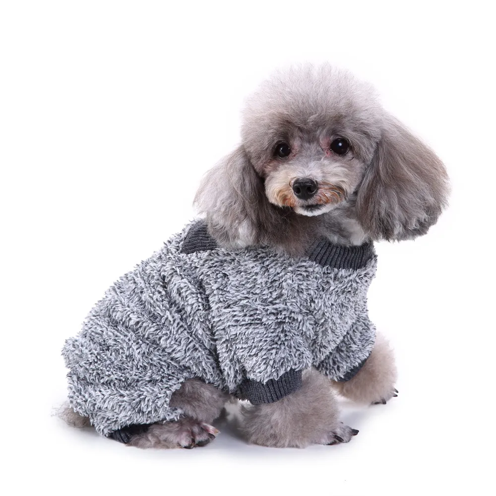 Теплые пижамы для домашних животных Одежда Для Собак Мопс одежда для щенков Чихуахуа Французский бульдог куртка пальто зимние комбинезоны для маленьких собак