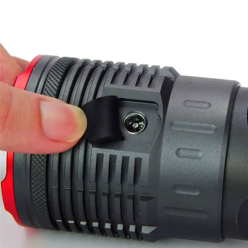 Supwildfire 50000LM 15 x XM-L T6 LED rechargeable Power Digital Display Hunting powerful led flashlight 18650 battery #3S28 (5)
