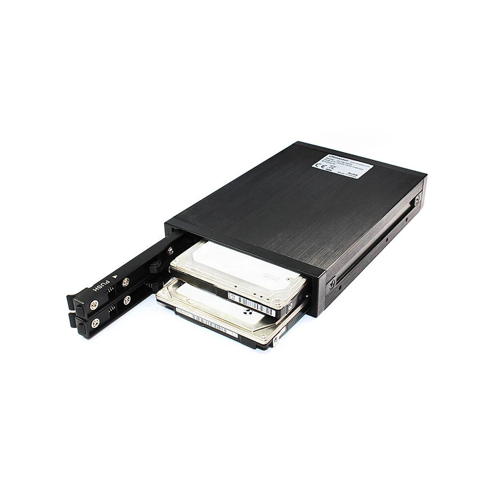 

OImaster HE-2005 Dual 2.5" SATA HDD Internal Enclosure HDD Candy Hard Disk Drive Box with LED for 3.5" Device Bay Metal Case
