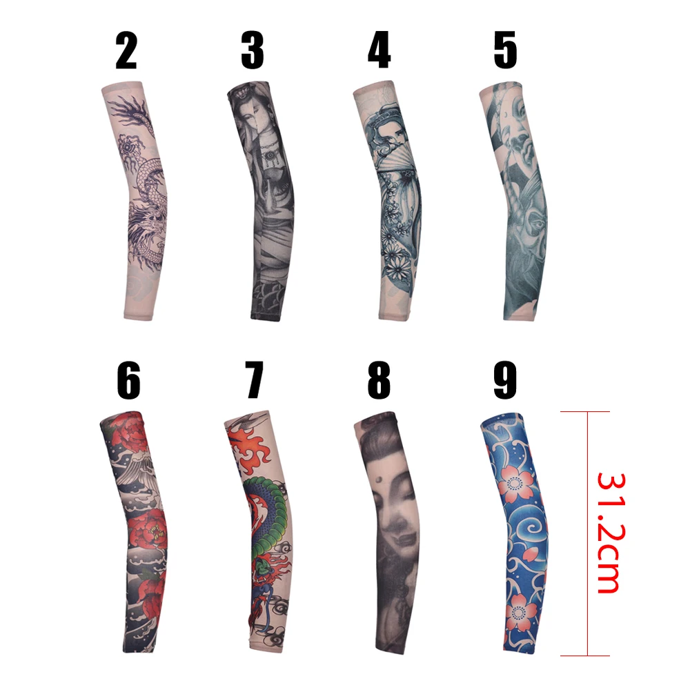 Fashion Cool Antisunshine Men And Women Tattoo Arm Leg Sleeves Jumia