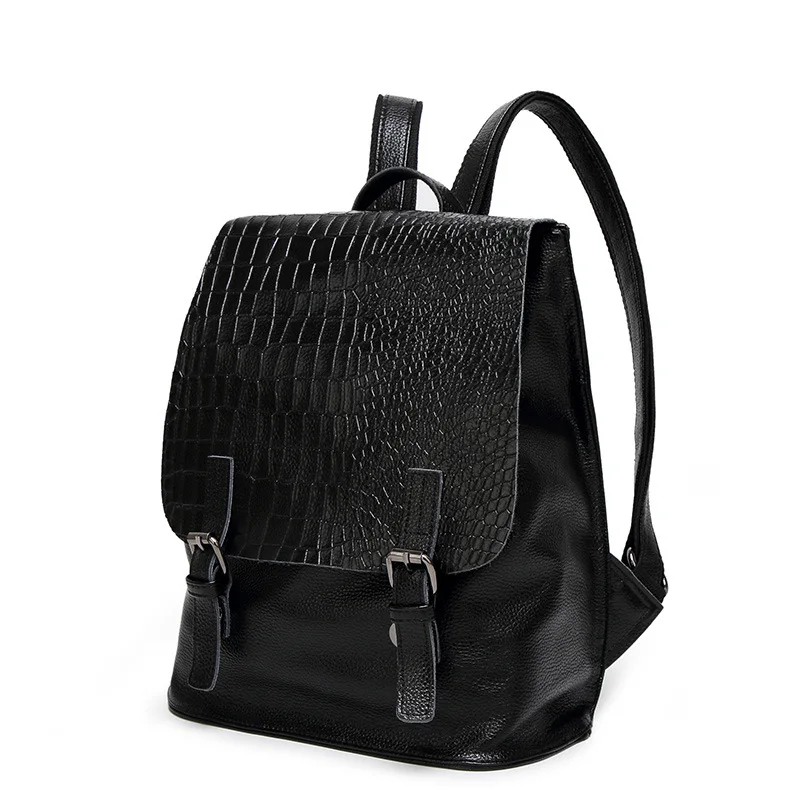 

Star with the same paragraph Cow Leather backpack women luxury brand shoulder bag Korean Stone pattern school bag