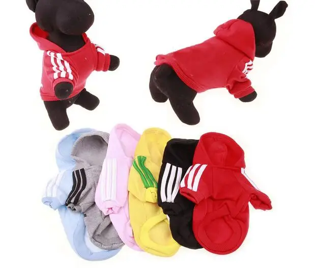 

Autumn/winter Pet Products Dog Clothes Pets Coats Soft Cotton Puppy Dog Coat Clothes With Cute Cartoon Pattern 5 colors S-2XL