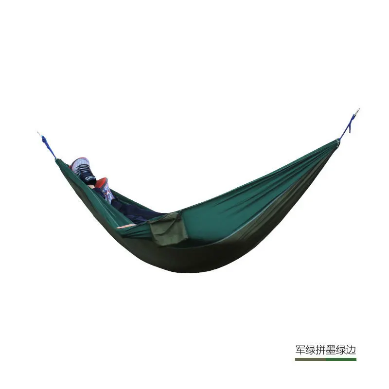 Портативный нейлоновый двойной гамак-палатка с парашютом для Путешествий, Походов, Походов, Кемпинга, подвесных стульев, ковриков - Цвет: hammock color