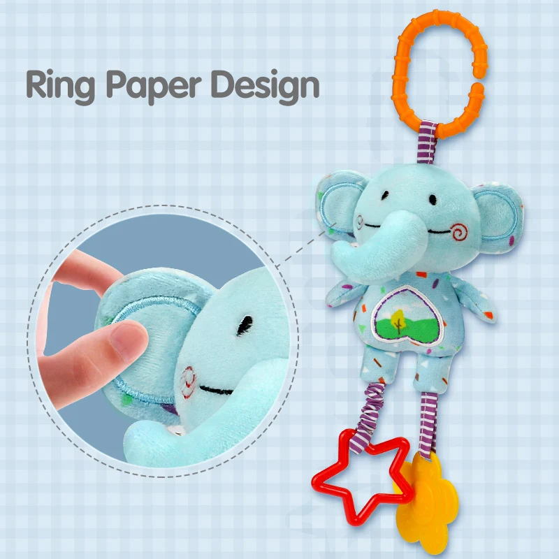 Tumama 4pcs Baby Plush Rattles Mobile Bed Bell Cartoon Animal Deer Frog Infant Toddlers Crib Stroller Hanging Toys 0-12 Monthes Tumama 4pcs Baby Plush Rattles Mobile Bed Bell Cartoon Animal Deer Frog Infant Toddlers Crib Stroller Hanging Toys 0-12 Monthes