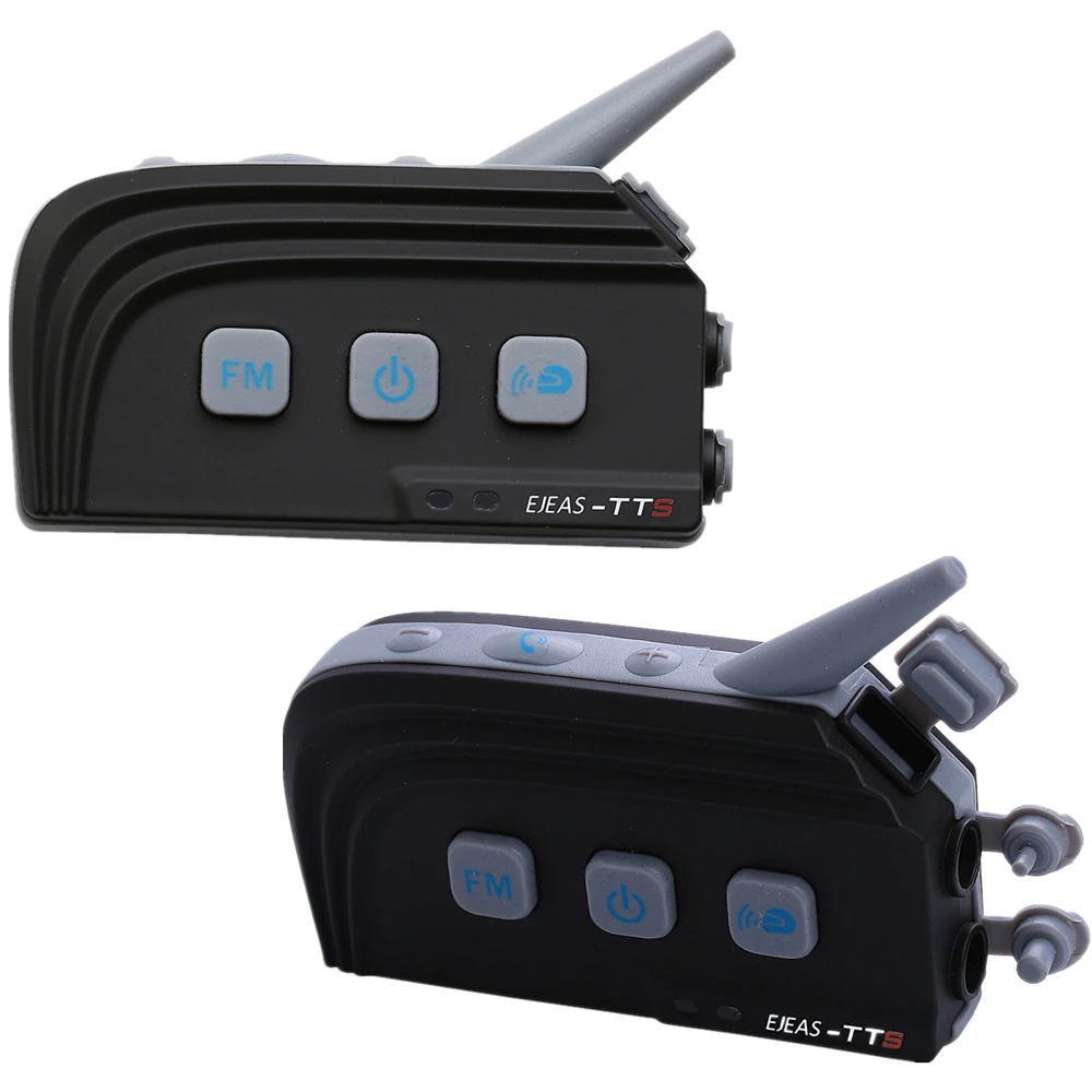 

2017 TTS Capacete A Pair Ejeas Motorcycle Interphone Waterproof Fm Aux Dual Bluetooth Intercom Headset for Shoei Harley Helmet