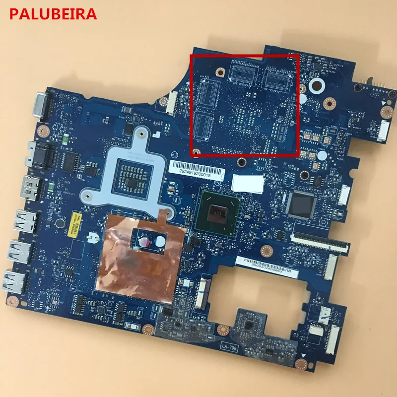 PALUBEIRA ноутбука материнская плата для Lenovo G780 материнской LA-7983P DDR3 полностью протестированы