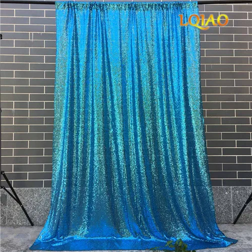 4ftx8ft изменен белый блесток фон, блестками Шторы, Свадебные Photo Booth фон, фотографии Задний план, Рождество Декор - Цвет: Turquoise