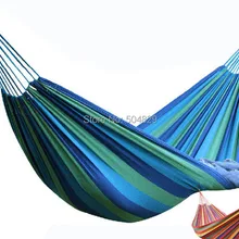 30 шт/партия 190x80 см Открытый полосатый Радужный холст гамак