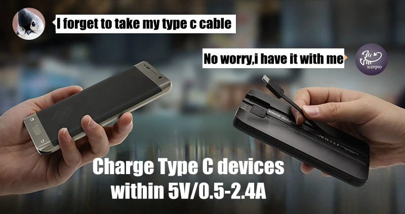 IWalk 8000 мА/ч, Мощность power Bank Quick Charge 3,0 с Тип C MFI 8 Pin кабель для huawei P20 iPhone X Xiaomi Nexus 6P samsung S9 Зарядное устройство