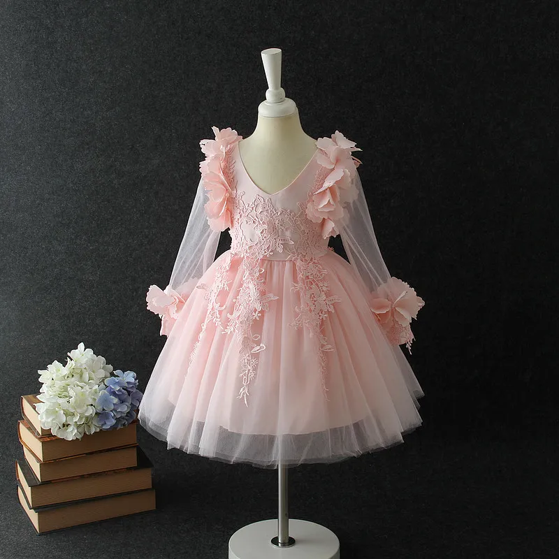 pink and grey frock