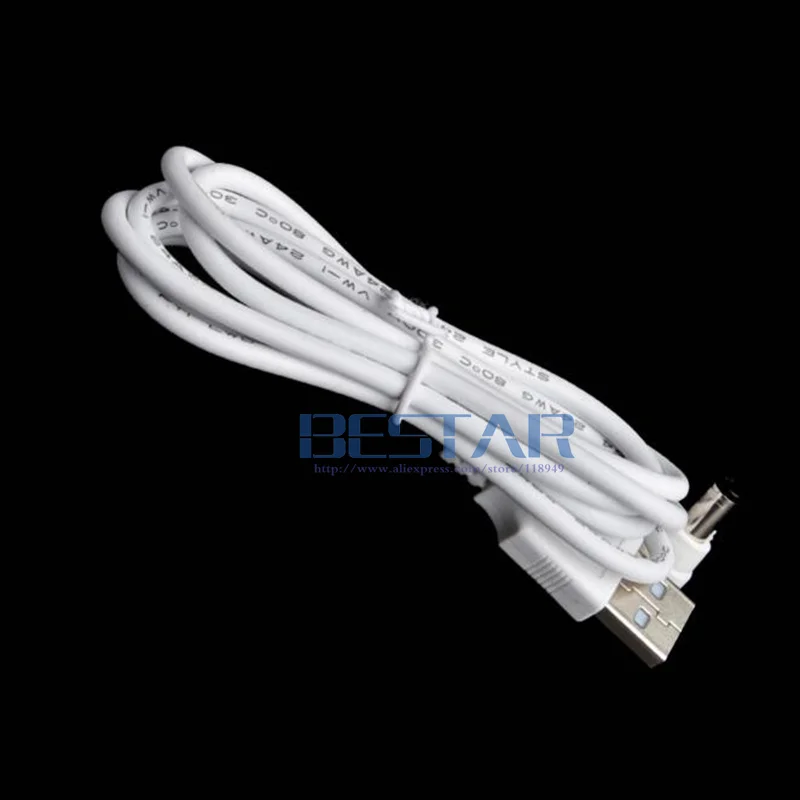 DC Elbow Power Cable Plug USB to DC 5.5*2.5mm Jack Right Angle L shape Charge Cable 1M charging cable usb charging cable