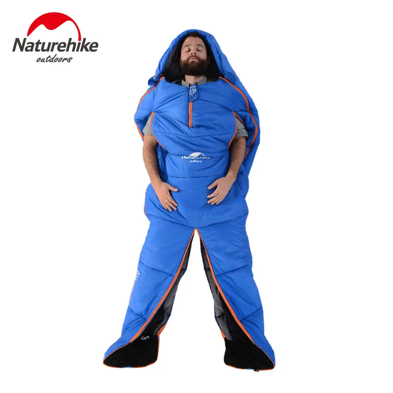 

Naturehike Splicing Mummy Single Sleeping Bag Cotton Leg Split Family Outdoor Indoor Human Shape Adult Camping Sleeping Bag
