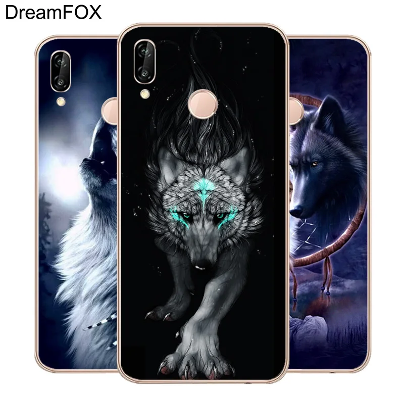 DREAMFOX M082 Cute Animals The Wolf Soft TPU Silicone Case Cover For Huawei Honor 6A 6C 7X 9 10 P20 Lite Pro P Smart |