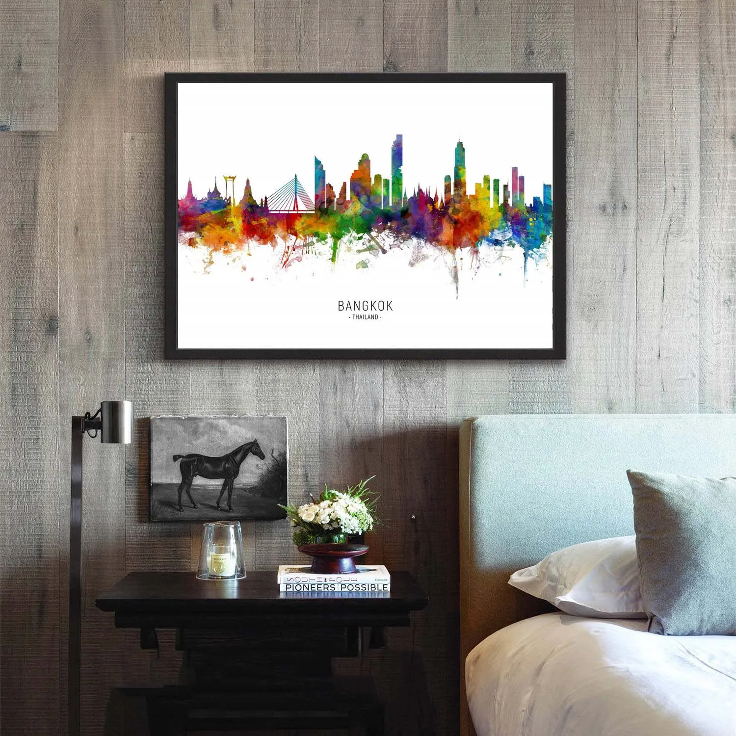 

Bangkok Thailand Landscape Map Posters No Frame