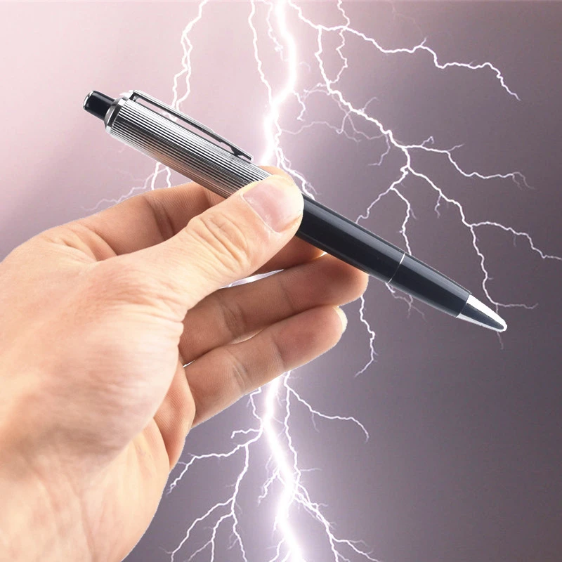 

1 PCS Funny Electroshock Ballpoint Pen Toy Shocking Electric Shock Toy Gift Joke Prank Trick Fun Novelty Friend Best gift