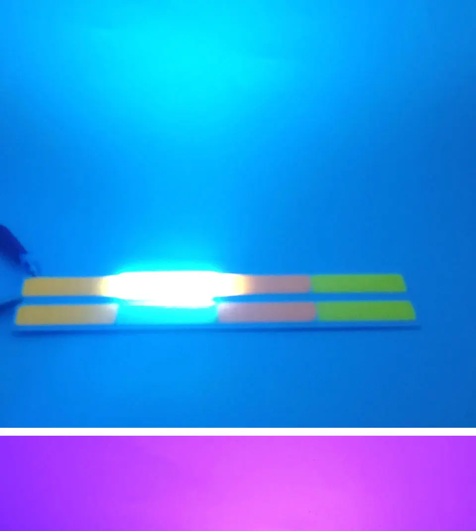 170x14.5mm 4 Colors COB LED Bar Lights 12V 4W LED Bulb Warm Cold White Blue Purple Colorful COB Lighting Source for DIY (8)