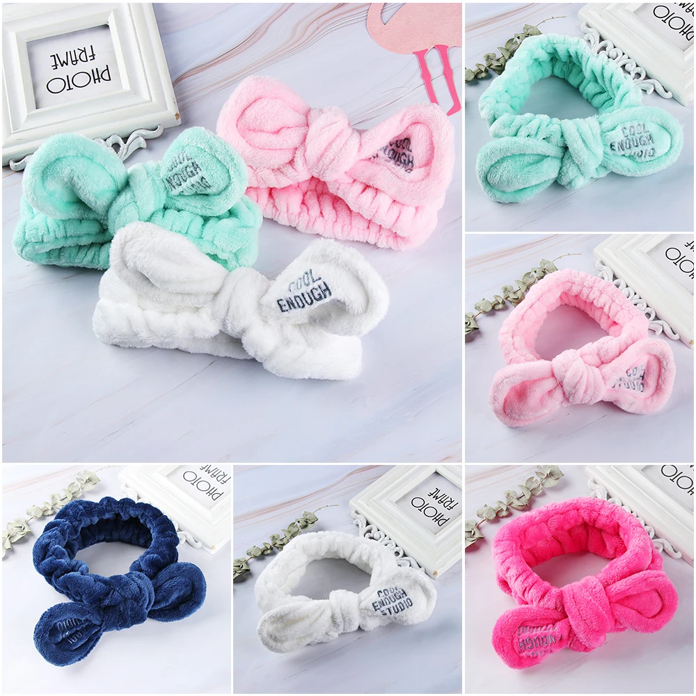 

1 PC New Fashion Women Cute Big Ears Comfortable Wash Face Bathe Hair Holder Elastic Headband Girls Hairbands Hair Accessories