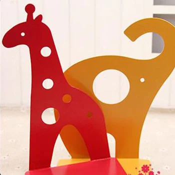 

Creative Iron Hollow Bookends Student Cartoon Giraffe Elephant Book By Children's Book Stalls Book Ends