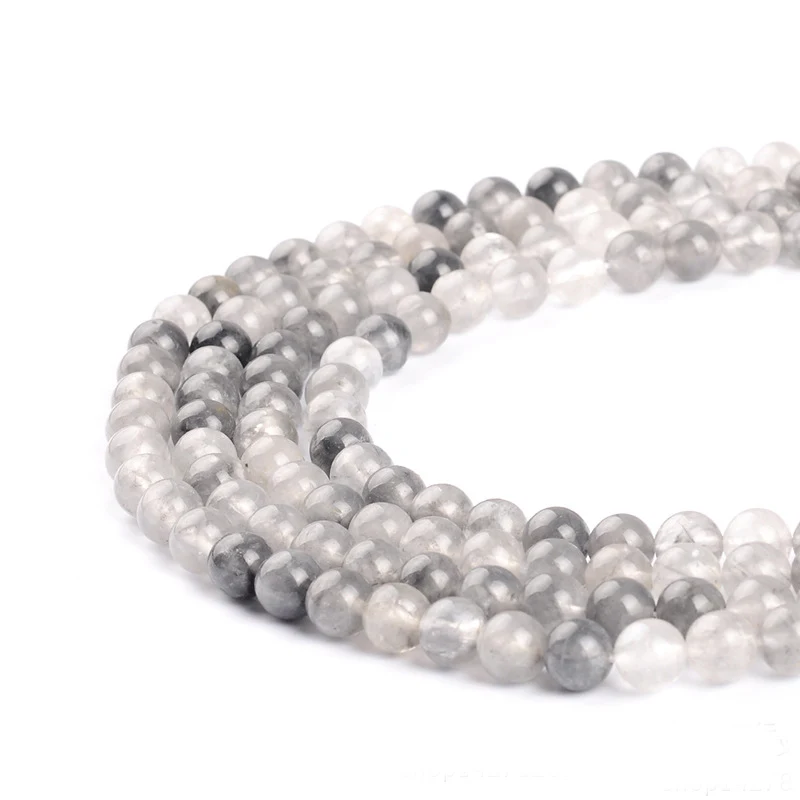 

Natural cloud crystal Banded, Quality, Natural, Stone, Beads, Round, For, Jewelry, Making, DIY, Necklaces, Bracelets,4681012mm