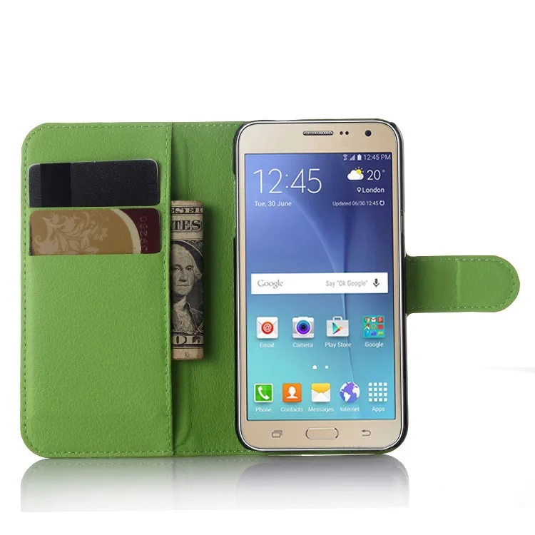 Luxury PU Leather Flip Cover Case For Samsung Galaxy J3 2016 J300F J320 J320F SM-J320F Case Flip Protective Phone Back Cover Bag (3)