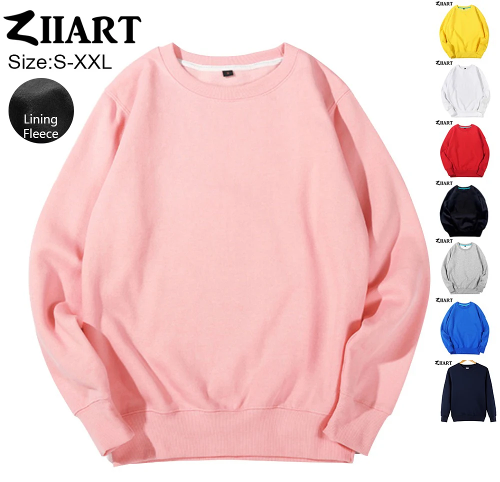 

Female Fleece Sweatshirts Couple Clothes Girl Woman Fleece Pullover Sweatshirts ZIIART