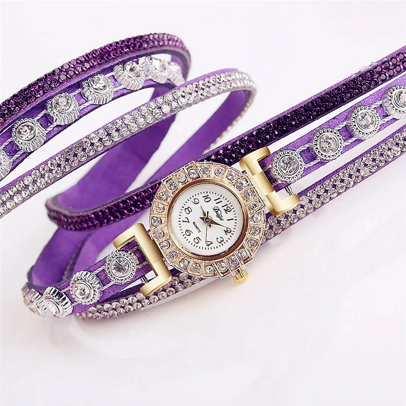 

CTPOR Women's Watches Crystal Diamond Bracelet Watch Fashion Female Lady Wristwatch Dress Casual Girl Clock Gift Relogio Feminin