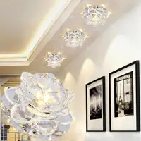 1 шт кристалл лампы Современные хрустальные Светодиодная лампа в форме цветка подвесной светильник светильники