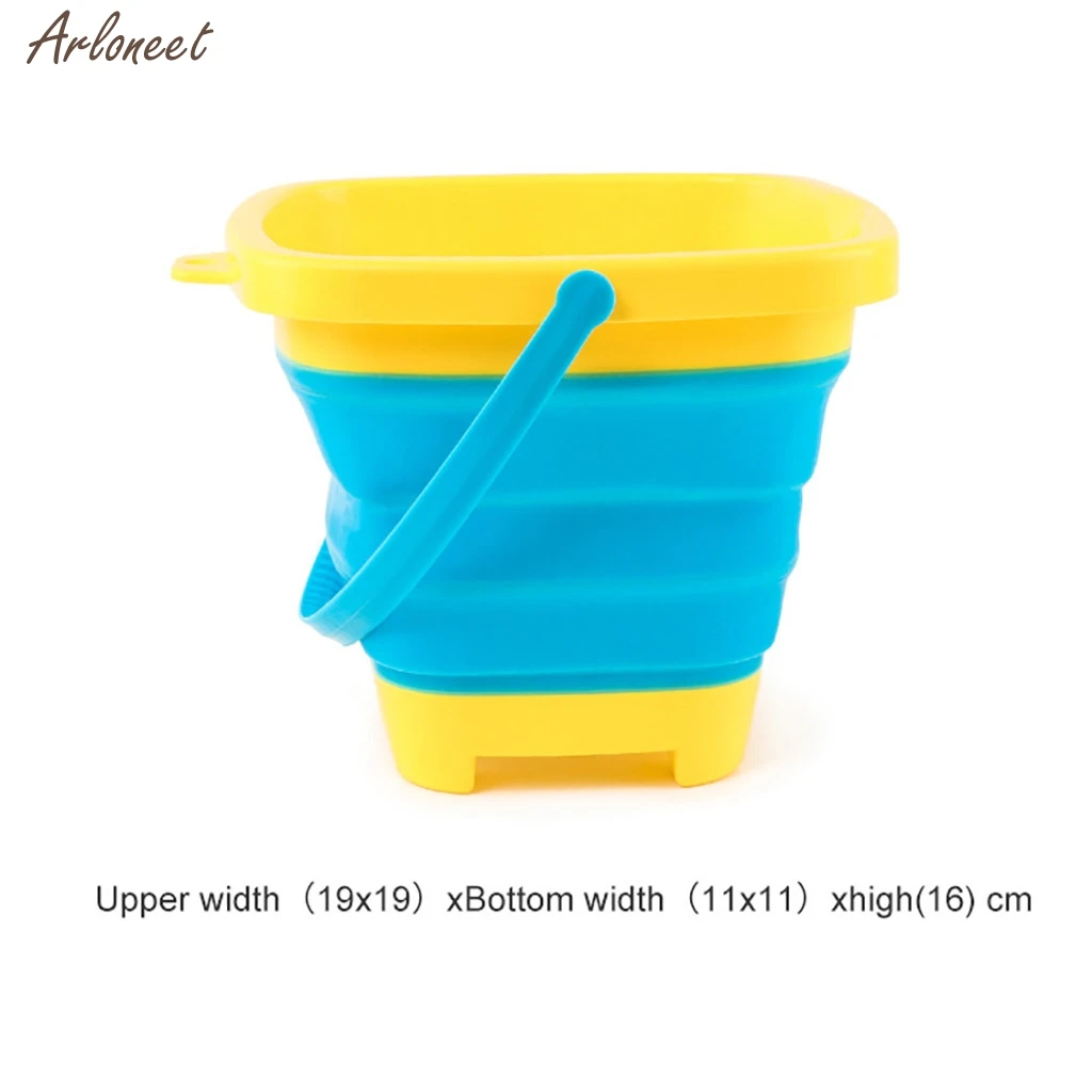 Пляжный набор игрушек для детей 2.5L игрушка портативный многофункциональный для детей летние вечерние Мягкие пластиковые складные ведро детские игрушки