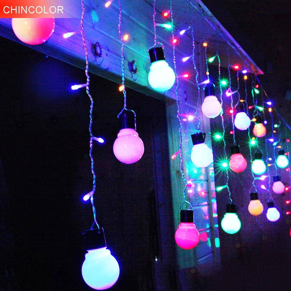 Электрогирлянда феникс-презент сияние 50 led ламп, 8 режимов, 5 м, 1 шт. Лампочки для елочных гирлянд. Гирлянда из разноцветной бумаги. Электрическая светодиодная гирлянда 5м (код#6312). Гирлянда бумажная новогодняя.