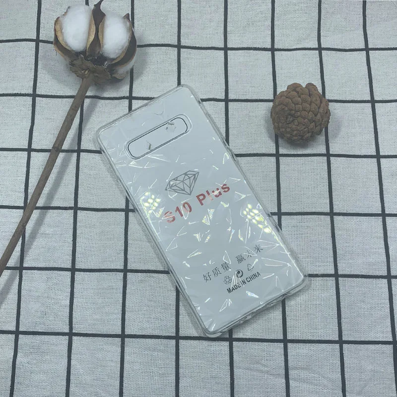 Тонкий мягкий чехол из ТПУ с 3D алмазным узором для Samsung S10 S10e S9 S8 Plus A5 A3 2017 A9 A7 2018 A750 A6