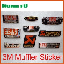 auto Akrapovic Exhaust Muffler Decal Waterproof Car 3M yoshimura font b Sticker b font Motorcycle Decals