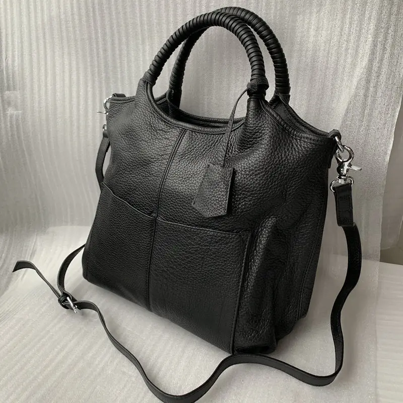 Mesul Брендовые женские сумки из натуральной кожи сумка женская переносная сумка на плечо Высокое качество Черный Большой Crossobdy Повседневная сумка