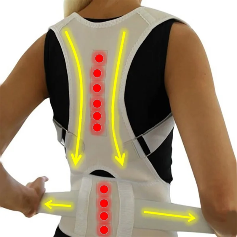 

Adjustable Corset Posture Corrector Brace Support Belt Kyphosis Correction Back Straightener Therapy Humpback Women Men XXL B002