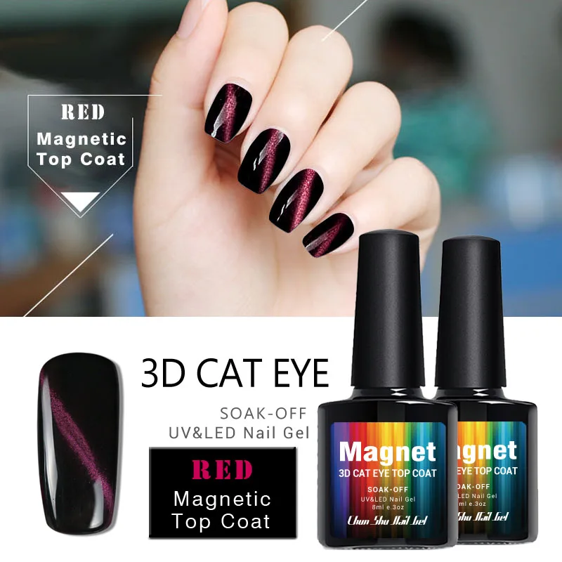 Cheap Magnetic Wedding Cat 's Eyes Top Coat Nail Polish UV Gel Polish ...