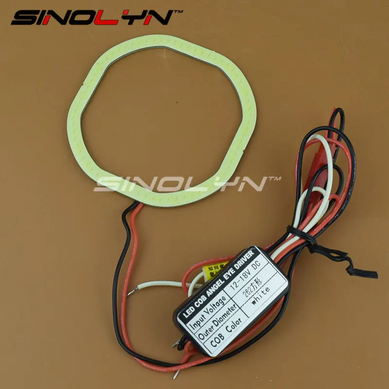 

Sinolyn LED Angel Eyes Square COB Halo Ring Running Lights With Voltage Stabilizer For DRL Replacement Accessories Tuning Style