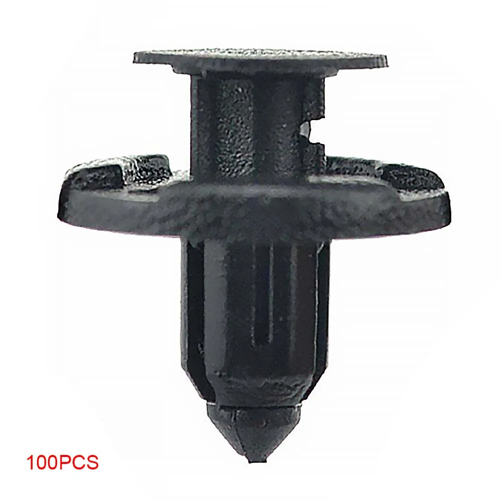 

100Pcs 8mm Hole Push Car Rivet Retainer Push Fascia Door Panel Mixed Plastic Auto Fasteners Shield For Nissan