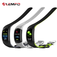 LEMFO LT02 Smart Wristband Color LCD Fitness Bracelet Heart Rate Monitor Fitness Bracelet IP68 Waterproof Pedometer Smart Band