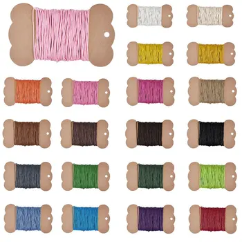 

17 Color 0.8mm 10/17m Waxed Cotton Finding Thread Cord DIY Jewelley Making Fit Bracelet Necklace Chain Wholesale TC0103