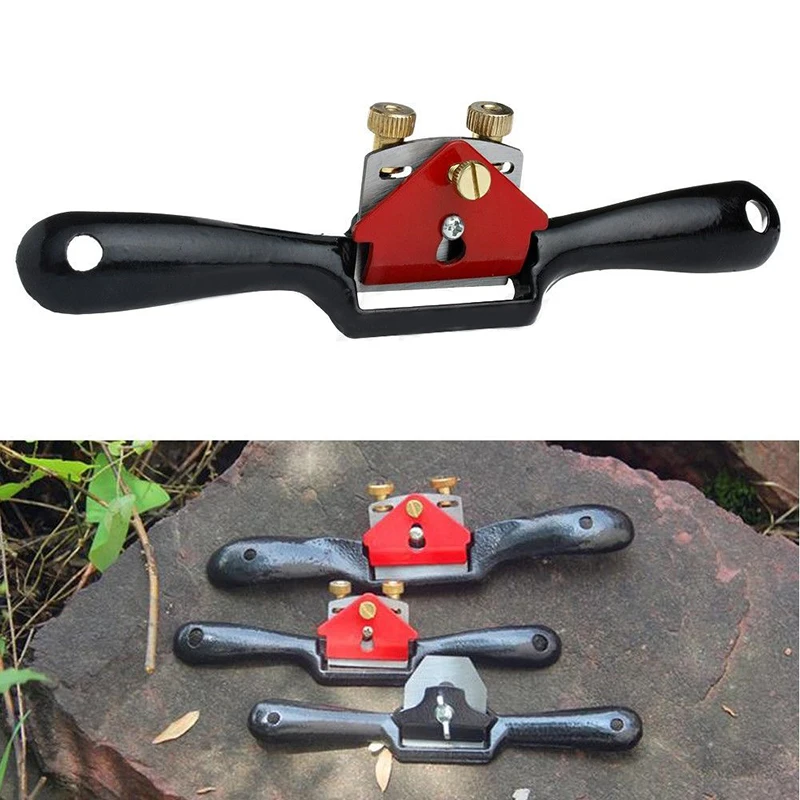 1pc 9inch High Quality Metal Blade Adjustable Wood Craft Spoke Shave Manual Woodworking Plane Hand Tools