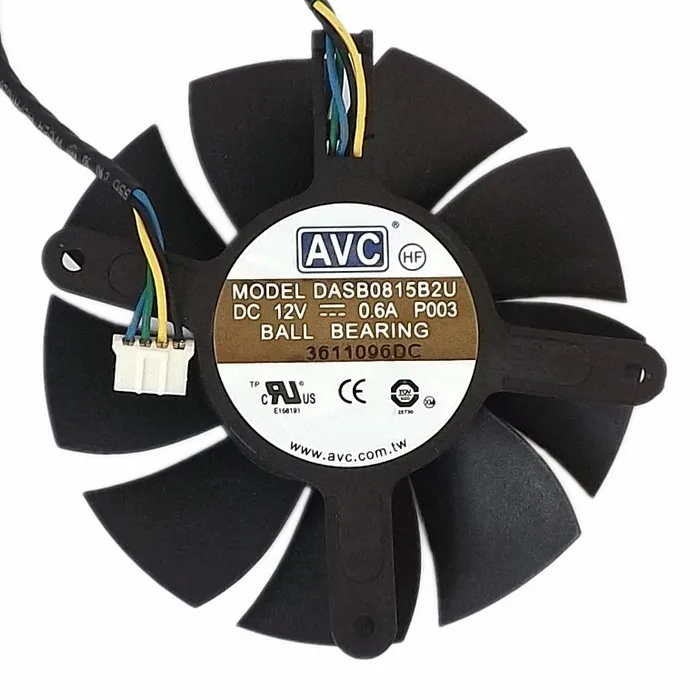

Original AVC public version GTX560TI graphics card fan DASB0815B2U 8015 double ball bearing