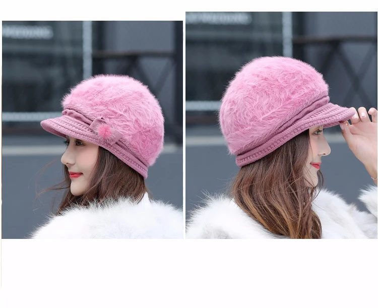[DINGDNSHOW] брендовые шапочки шляпа Skullies хлопок прекрасный чалма с бантом вязанная теплая шапка зимняя шапка 2019 женская шапка шерсть