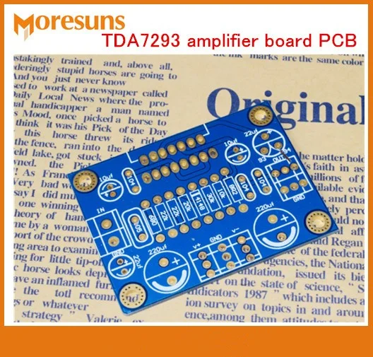 Быстрая бесплатная доставка 3 шт./лот TDA7293 Плата усилителя PCB пустая плата TDA7293/TDA7294
